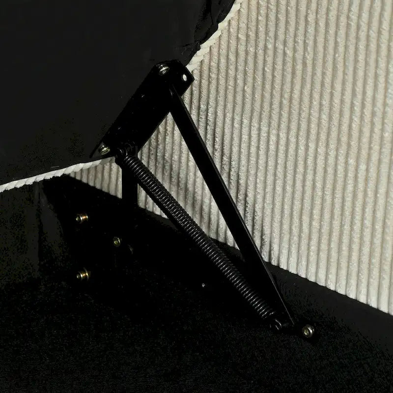 Canapé d'angle réversible avec méridienne de rangement, ports USB et porte-gobelets