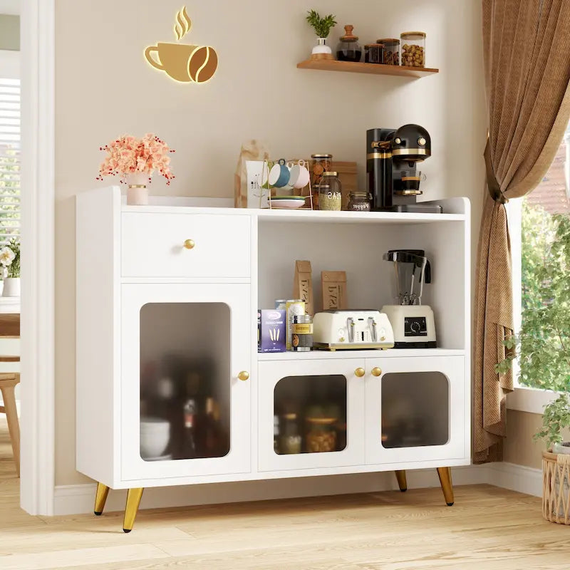 Bahuts et buffets avec porte en acrylique, armoires de cuisine, tables de bar en bois