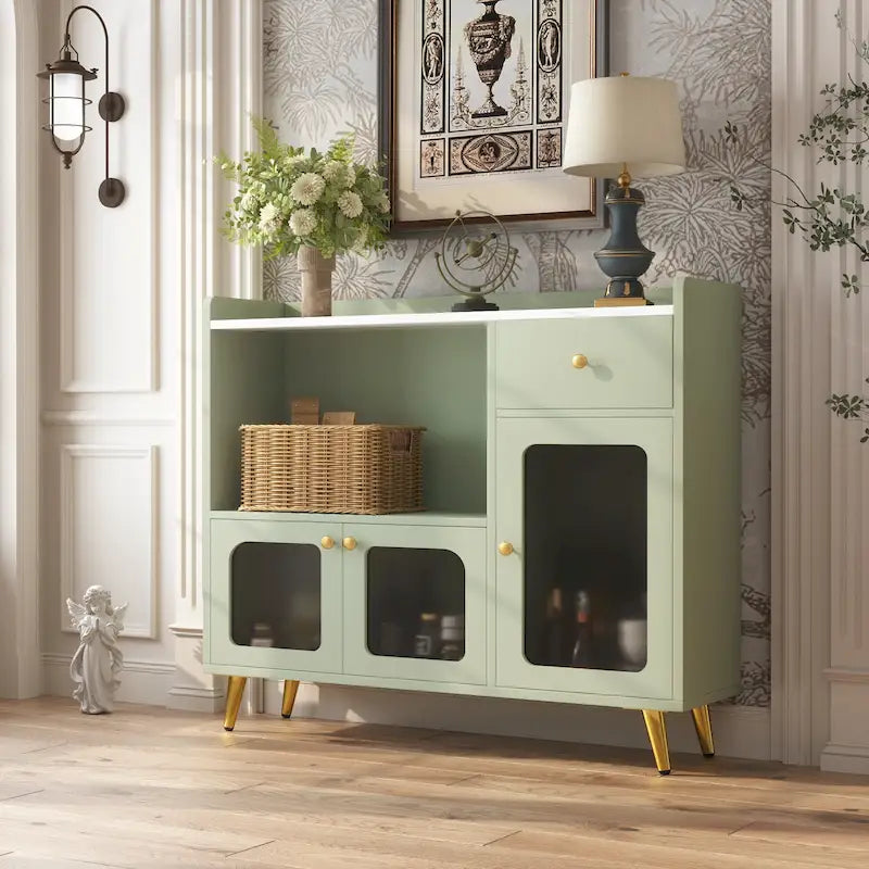 Bahuts et buffets avec porte en acrylique, armoires de cuisine, tables de bar en bois