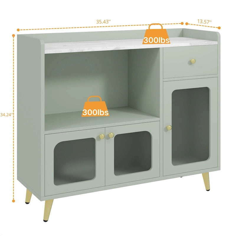 Bahuts et buffets avec porte en acrylique, armoires de cuisine, tables de bar en bois