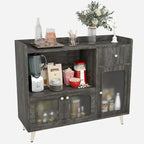 Bahuts et buffets avec porte en acrylique, armoires de cuisine, tables de bar en bois