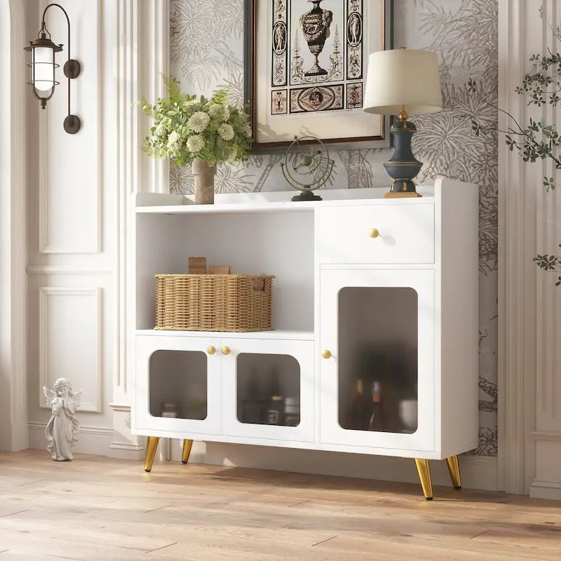 Bahuts et buffets avec porte en acrylique, armoires de cuisine, tables de bar en bois