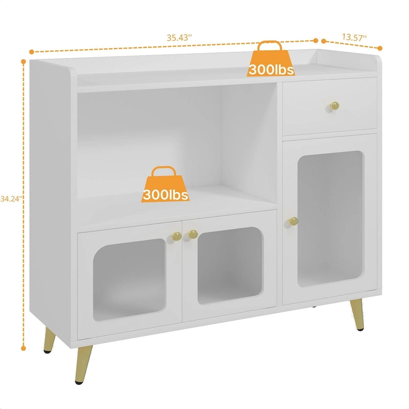 Bahuts et buffets avec porte en acrylique, armoires de cuisine, tables de bar en bois