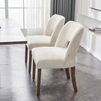 Chaise de salle à manger avec dossier rembourré (lot de 2)
