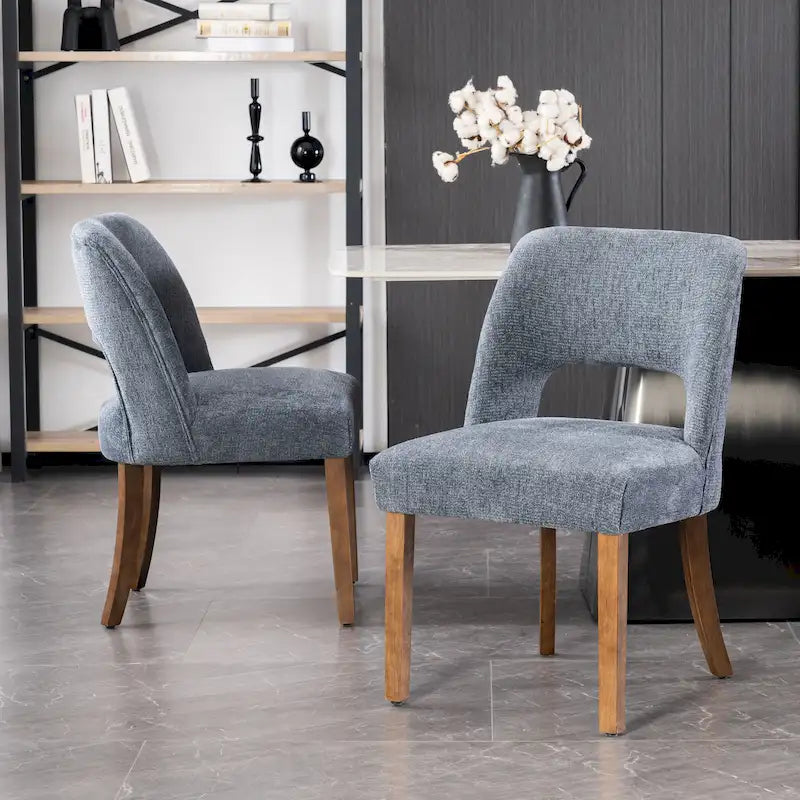 Chaise de salle à manger avec dossier rembourré (lot de 2)