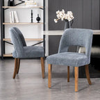 Chaise de salle à manger avec dossier rembourré (lot de 2)