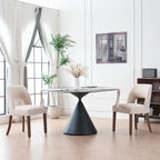 Chaise de salle à manger avec dossier rembourré (lot de 2)