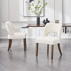 Chaise de salle à manger avec dossier rembourré (lot de 2)