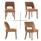 Chaise de salle à manger avec dossier rembourré (lot de 2)