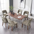 Chaise de salle à manger avec dossier rembourré (lot de 2)