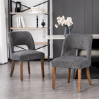 Chaise de salle à manger avec dossier rembourré (lot de 2)