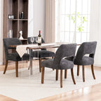 Chaise de salle à manger avec dossier rembourré (lot de 2)