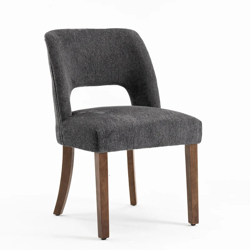 Chaise de salle à manger avec dossier rembourré (lot de 2)