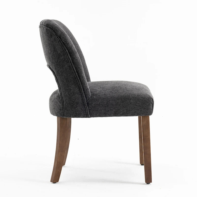Chaise de salle à manger avec dossier rembourré (lot de 2)