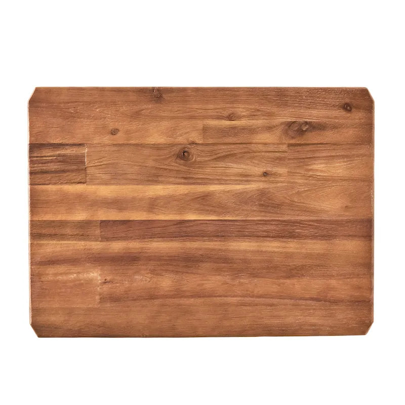 Table d'appoint Ronan en bois et métal style campagnard