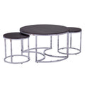Table basse gigogne ronde 3 pièces