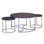 Table basse gigogne ronde 3 pièces