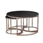 Table basse gigogne ronde 3 pièces