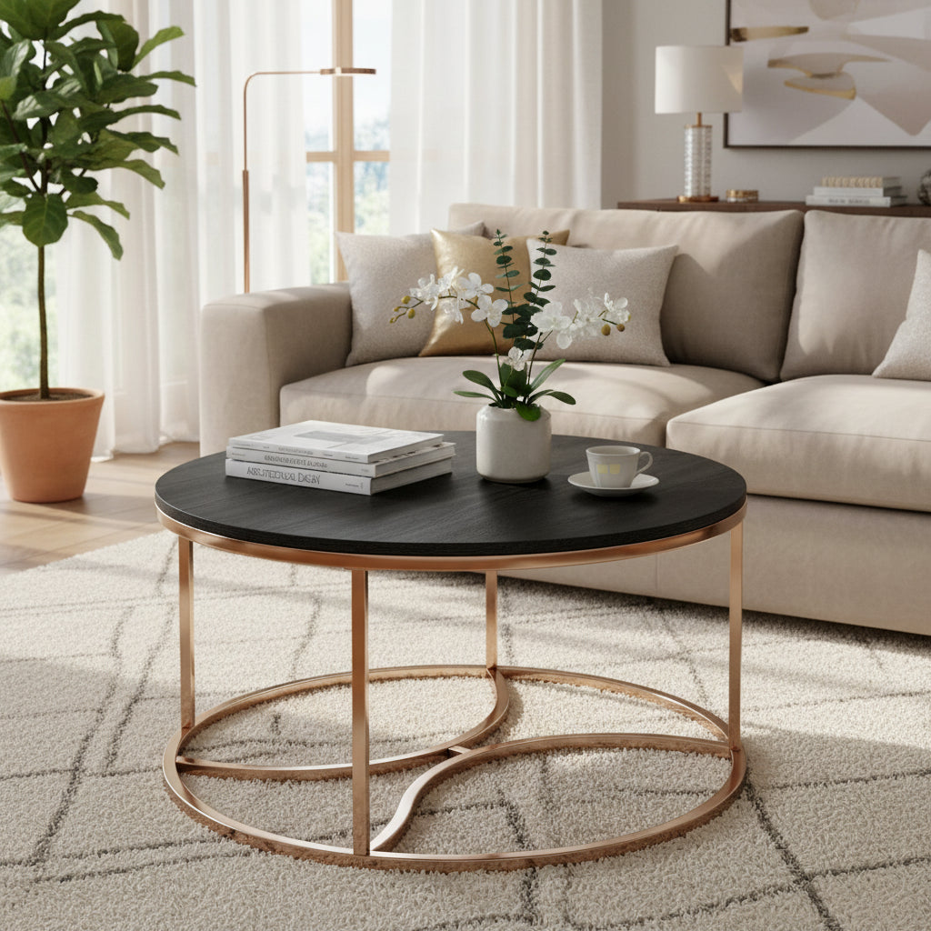 Table basse gigogne ronde 3 pièces