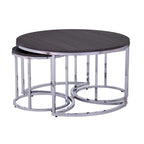 Table basse gigogne ronde 3 pièces