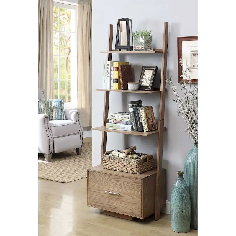 Étagère échelle avec tiroir-classeur American Heritage de Convenience Concepts