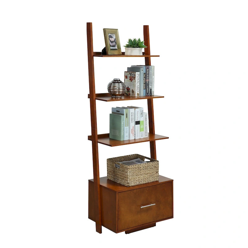 Étagère échelle avec tiroir-classeur American Heritage de Convenience Concepts