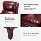 Modern leather chaise lounge with studded embellishments, featuring an adjustable footrest, two-piece .