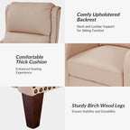 Modern leather chaise lounge with studded embellishments, featuring an adjustable footrest, two-piece .