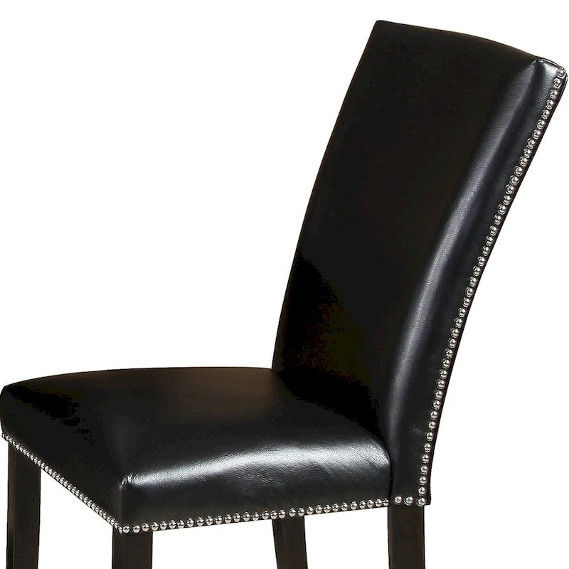 Black Dining Chair with Nailheads ( of 2)