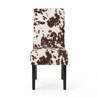 Chaises de salle à manger tapissées à motifs (lot de 4).