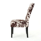 Chaises de salle à manger tapissées à motifs (lot de 4).