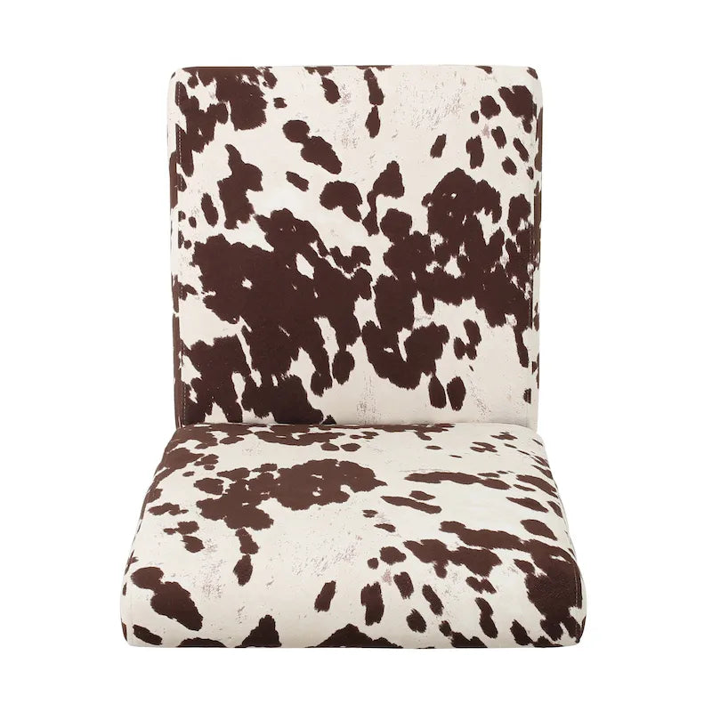 Chaises de salle à manger tapissées à motifs (lot de 4).