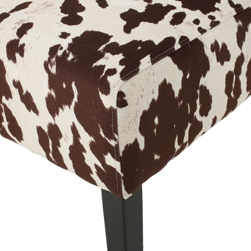 Chaises de salle à manger tapissées à motifs (lot de 4).