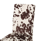 Chaises de salle à manger tapissées à motifs (lot de 4).