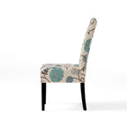 Chaises de salle à manger tapissées à motifs (lot de 4).