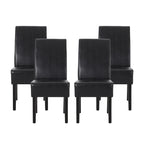 Chaises de salle à manger tapissées à motifs (lot de 4).