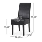 Chaises de salle à manger tapissées à motifs (lot de 4).