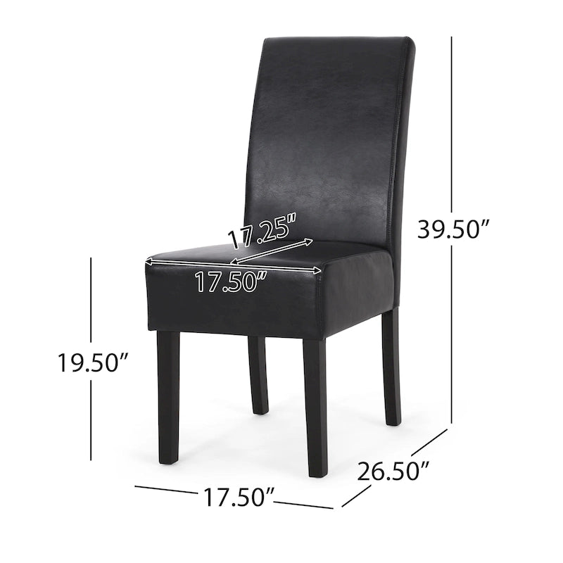 Chaises de salle à manger tapissées à motifs (lot de 4).