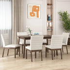 Chaises de salle à manger capitonnées (lot de 6).