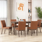 Chaises de salle à manger capitonnées (lot de 6).