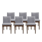 Chaises de salle à manger capitonnées (lot de 6).