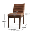 Chaises de salle à manger capitonnées (lot de 6).