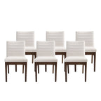 Chaises de salle à manger capitonnées (lot de 6).