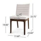 Chaises de salle à manger capitonnées (lot de 6).