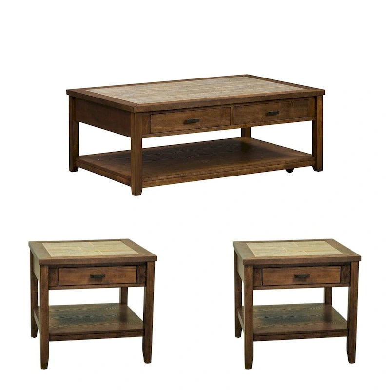 3 pièces (1 table basse, 2 tables d'appoint)