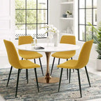 Chaises de salle à manger modernes en tissu (lot de 4) - 34x18x18