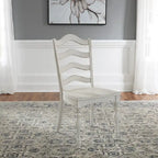Table à manger à 6 pieds Magnolia Manor Antique White Weathered Bark