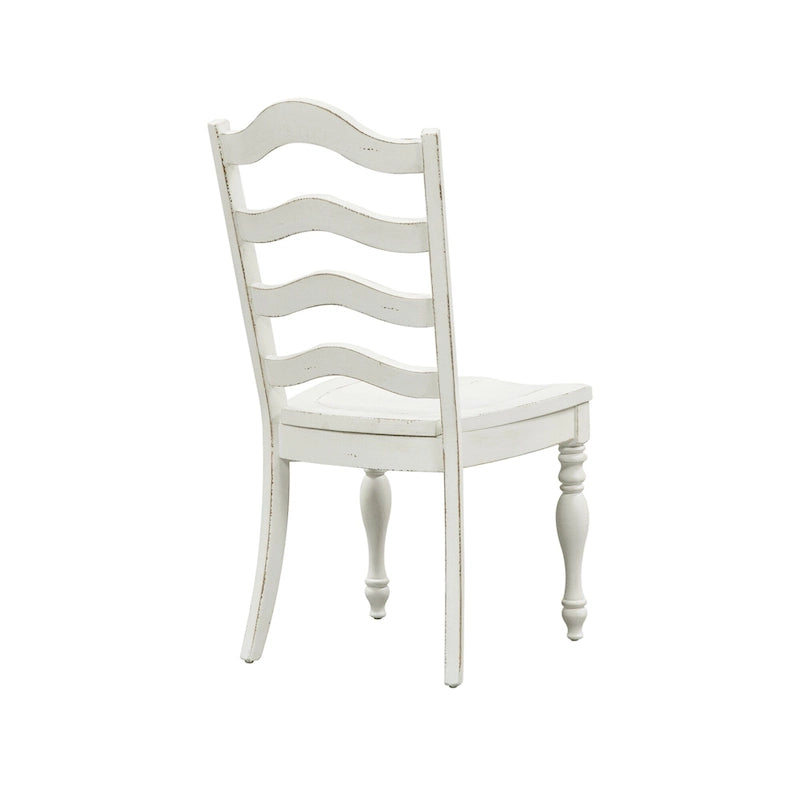 Table à manger à 6 pieds Magnolia Manor Antique White Weathered Bark