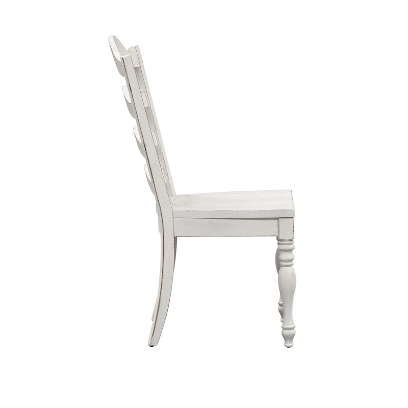 Table à manger à 6 pieds Magnolia Manor Antique White Weathered Bark