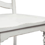 Table à manger à 6 pieds Magnolia Manor Antique White Weathered Bark